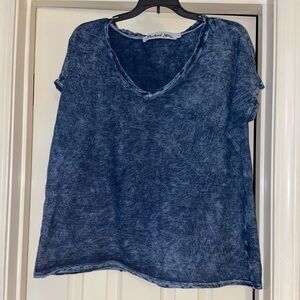 Michael Stars Denim Blue Short Sleeve Top